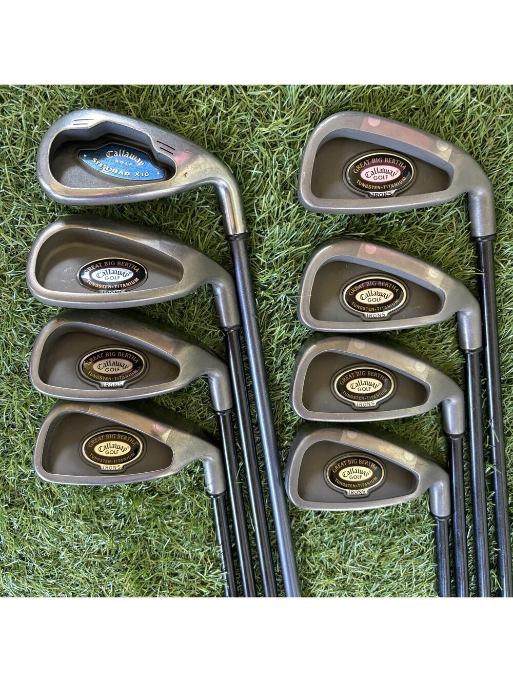 Callaway GBB Tungsten Ti Irons 3-PW Mixed RCH 96 Graphite RH + X-16